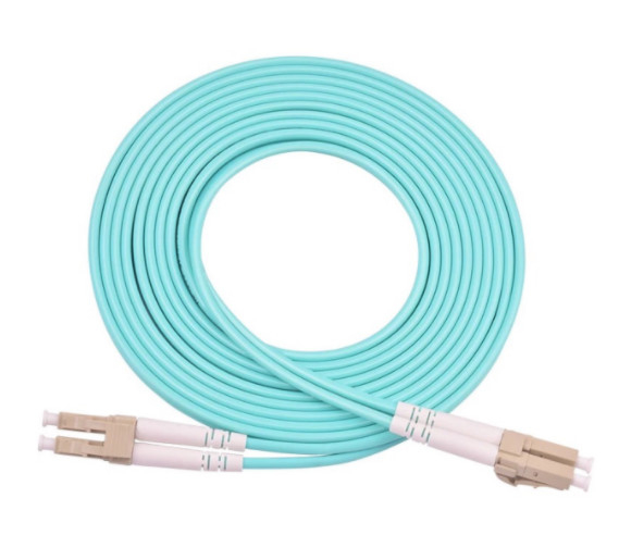 cabo de remendo OM3/OM4 do lc lc 3Meter PVC frente e verso multimodo LSZH de 10 gigabits