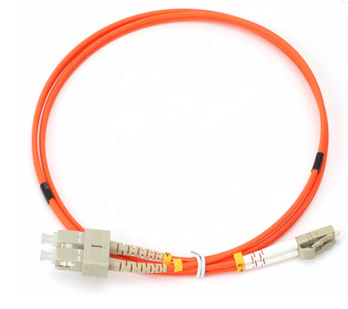 de PVC multimodo frente e verso do SC LC 50/125 LSZH do cabo de remendo OM2 da fibra ótica de 2.0mm 3.0mm