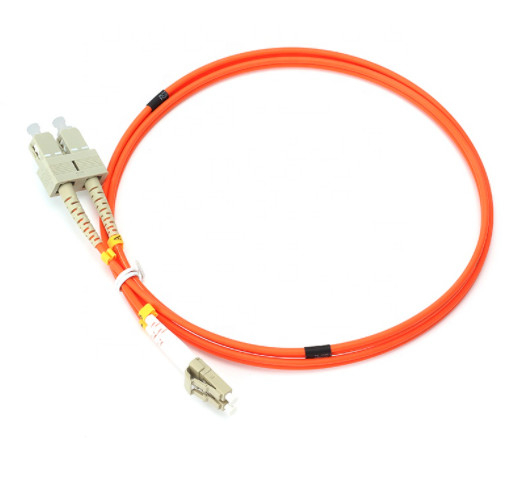 de PVC multimodo frente e verso do SC LC 50/125 LSZH do cabo de remendo OM2 da fibra ótica de 2.0mm 3.0mm