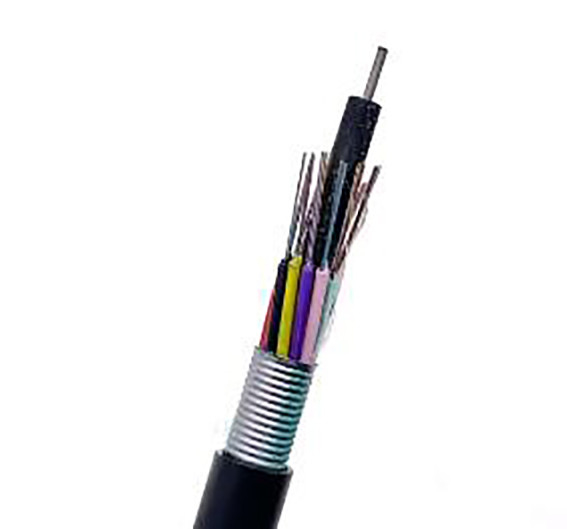 24 modos de fibra ótica exterior do cabo G652D do núcleo GYTS FTTH únicos para uma comunicação