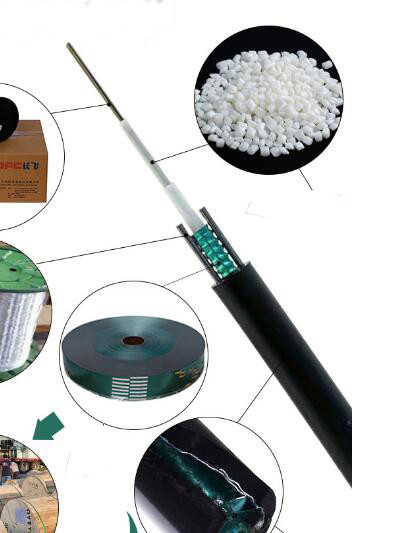 Despesas gerais blindadas do cabo de fibra ótica GYXTW do núcleo do único modo 8 para o encanamento