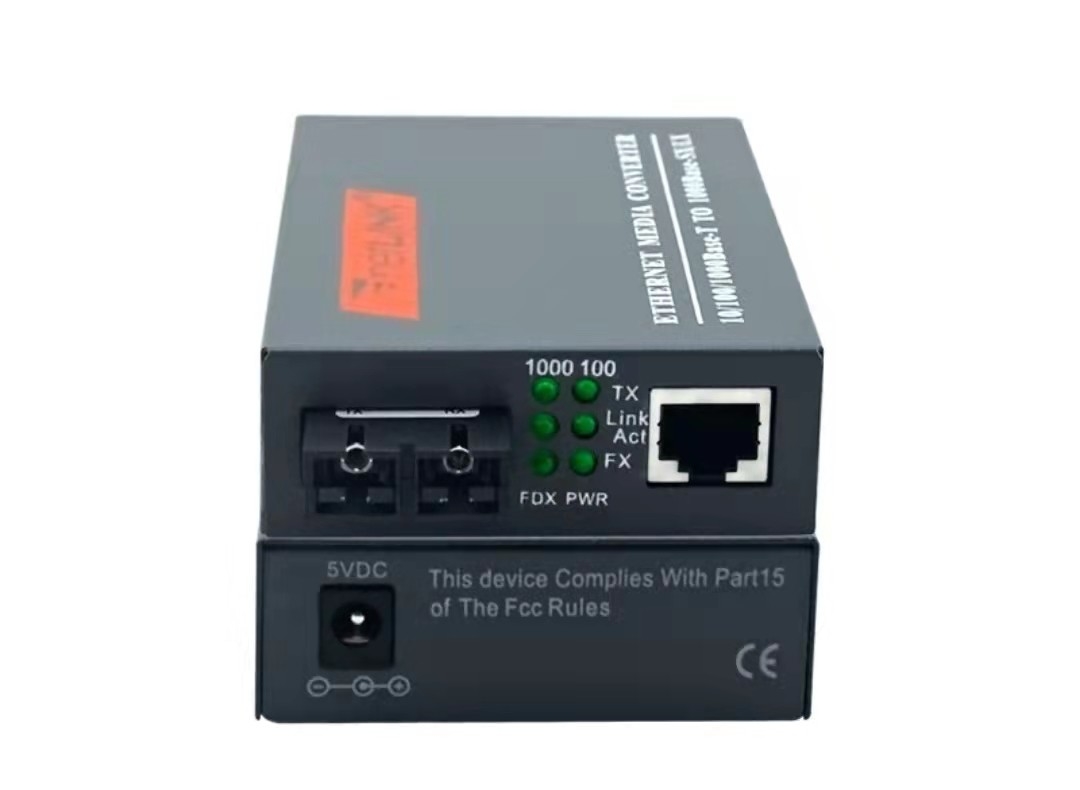 HTB-GS-03 fibras dobro de fibra ótica do único modo 1310nm do transceptor 10/100/1000M 20KM