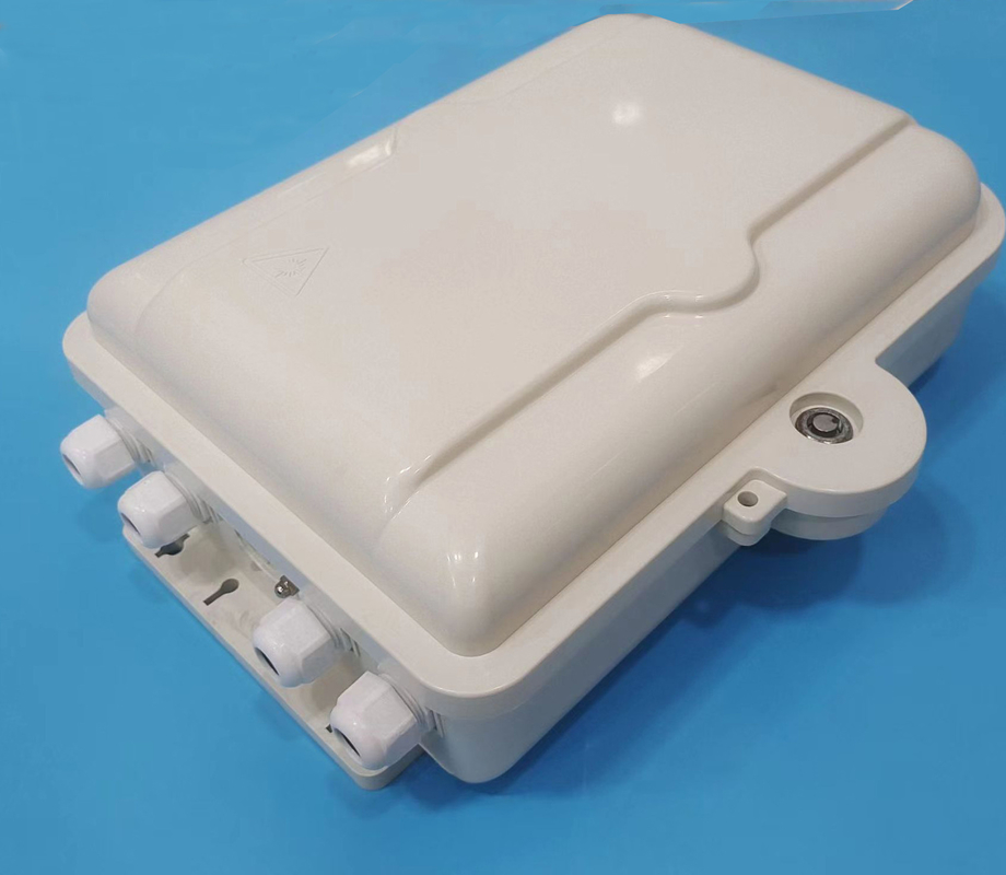 Caixa de terminação de fibra externa ABS para montagem em parede 16 portas ODB ODP para FTTH