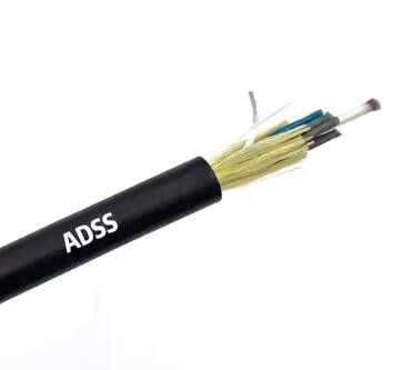 Cabo de fibra óptica à prova d'água Adss 48 96 Núcleo Aéreo Modo Único 100/200/300 m de extensão