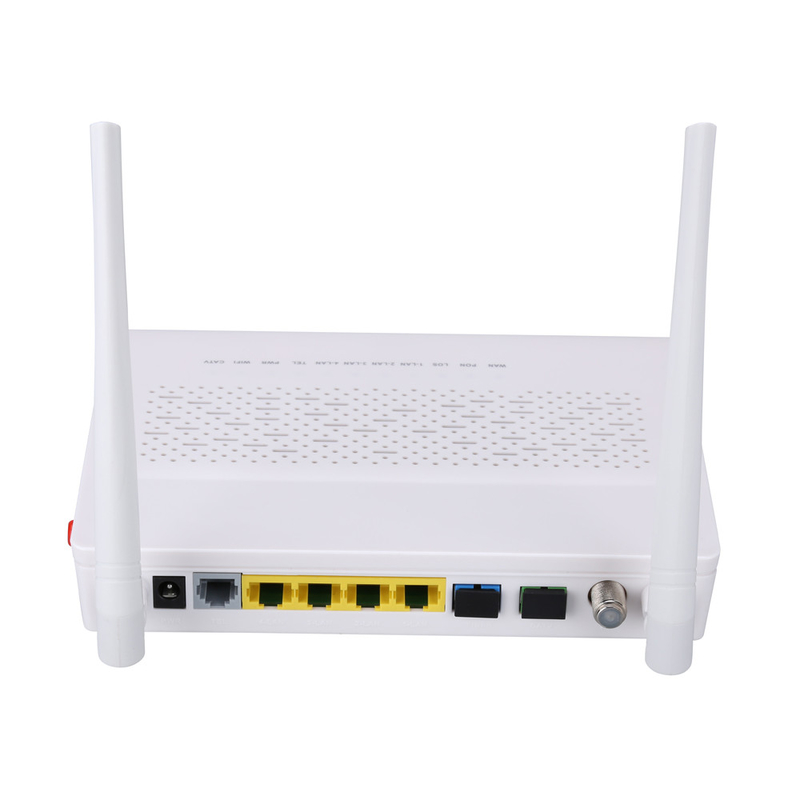 2T2R modem duplo da fibra FTTH ONU dos POTENCIÔMETROS CATV do modo GPON EPON ONU 3FE 1GE WIFI