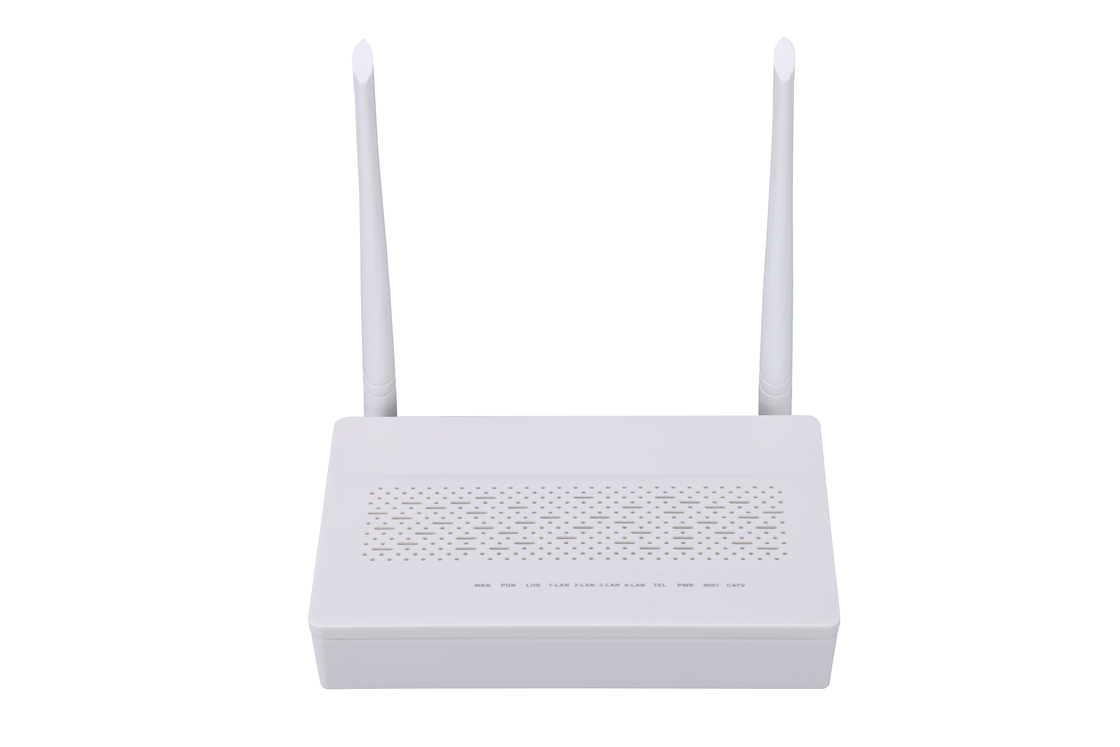 2T2R modem duplo da fibra FTTH ONU dos POTENCIÔMETROS CATV do modo GPON EPON ONU 3FE 1GE WIFI