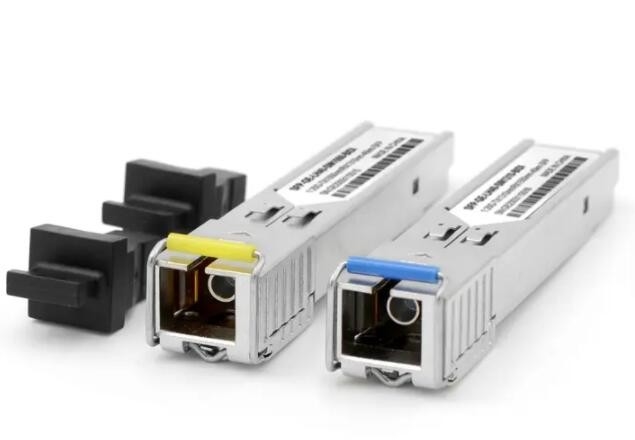 módulo do conector BIDI SFP do SC 1550/1310nm do transceptor 5km da fibra ótica de 1.25G SFP