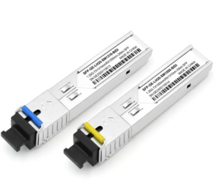 Conector BIDI do SC 1310/1550nm de SFP 1.25G 20km do transceptor da fibra ótica do único modo