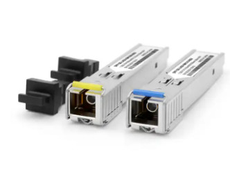 Conector BIDI do SC 1310/1550nm de SFP 1.25G 20km do transceptor da fibra ótica do único modo