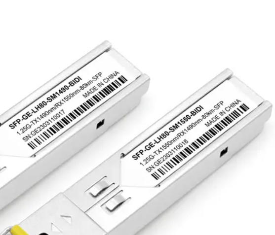 fabricante do OEM do conector BIDI do SC do transceptor 1490/1550nm da fibra ótica de 1.25G 80km SFP