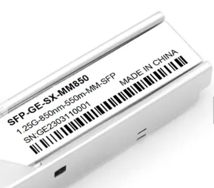 Transceptor frente e verso da fibra ótica 850nm do módulo 1.25G 550m do transceptor de SFP do conector do LC