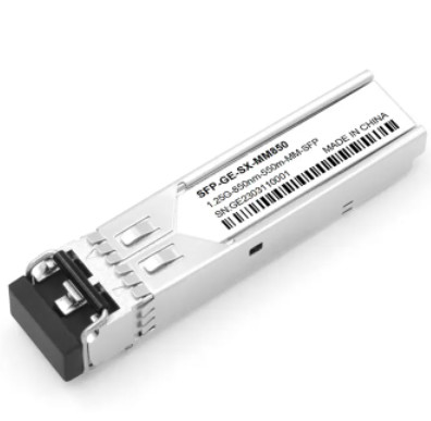 Transceptor frente e verso da fibra ótica 850nm do módulo 1.25G 550m do transceptor de SFP do conector do LC