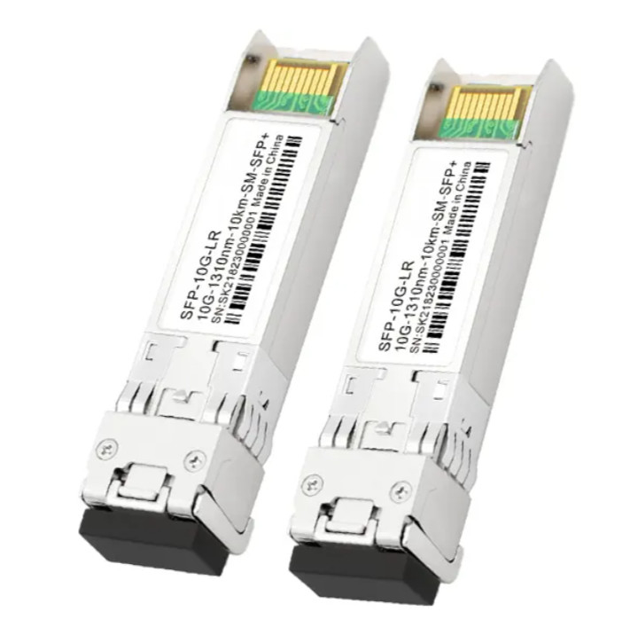 transmissor da fibra ótica 3.3V e conector do receptor 10G SFP LR 10km 1310nm LC