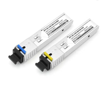 modo do transceptor da fibra ótica de 1.25Gbps SFP único para a rede alta da largura de banda