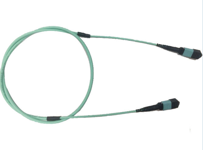 Cabo de fibra ótica do IEC de 8 núcleos, MPO ao cabo LSZH da fibra de MPO