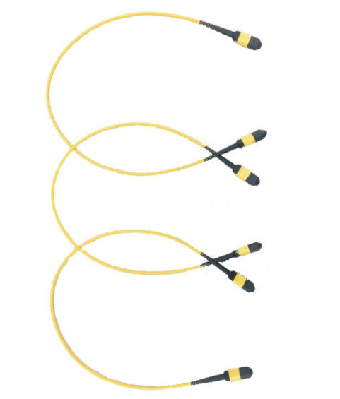 Cabo de fibra ótica do IEC de 8 núcleos, MPO ao cabo LSZH da fibra de MPO