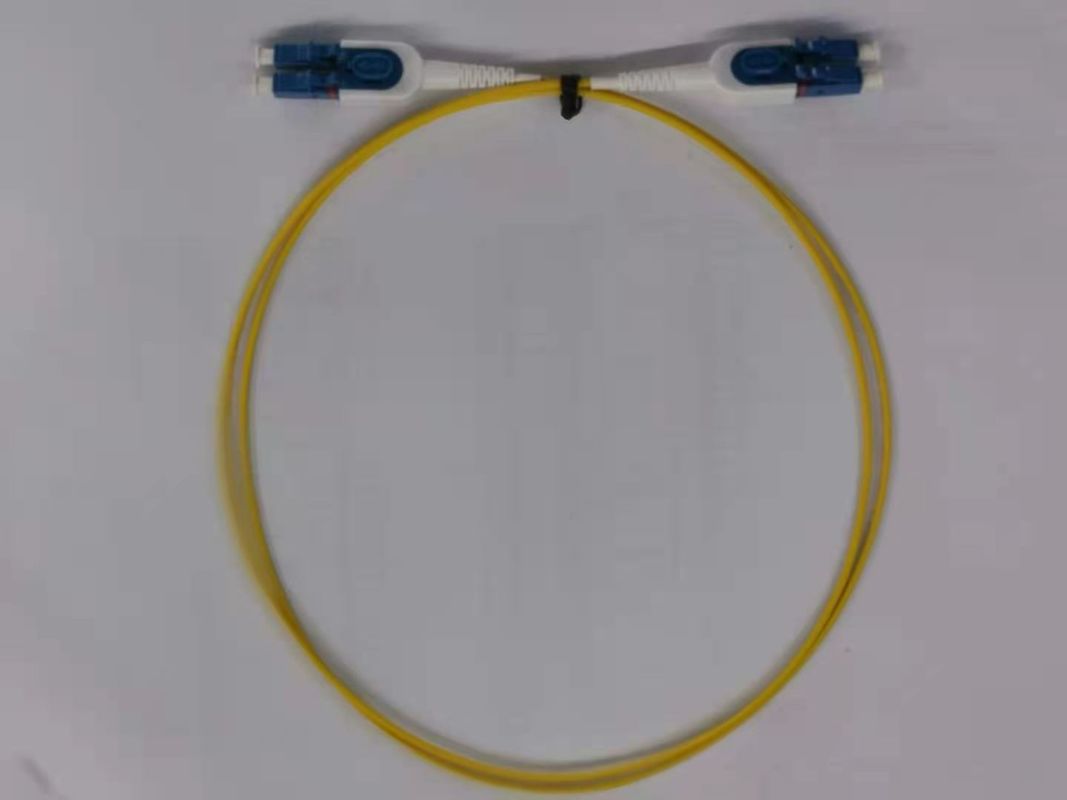 Manutenção programada frente e verso G657A1 do LC LC do cabo de remendo da fibra ótica com cabo do círculo de Uniboot