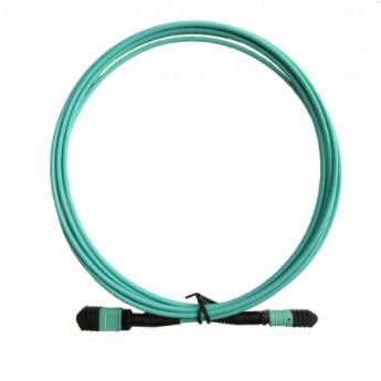 Núcleo LSZH 3m do conector de cabo 12 de MPO, cabo do tronco da fibra ótica de OM3 milímetro