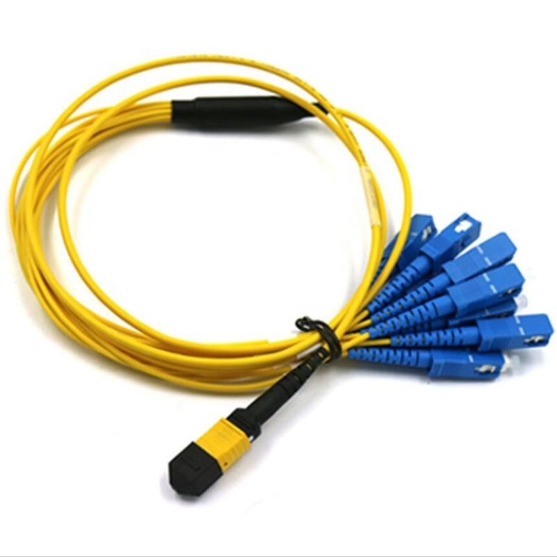 12 cabo da fuga do núcleo MPO, cabo do remendo do SC de MTP para FTTH FTTA