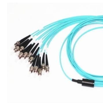 Cabo do tronco do alto densidade MPO, MPO ao tipo de fibra ótica do cabo de remendo OM3 do ST