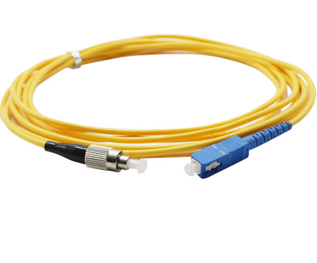 SC zero do cabo de remendo FC do halogênio, G657A Jumper Cord ótico