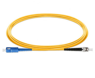 Cabo de remendo SC/UPC da fibra ótica OS2 ao único modo de ST/UPC