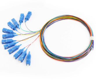 12 retira o núcleo de 1M Optical Fiber Pigtail SC/UPC para a telecomunicação