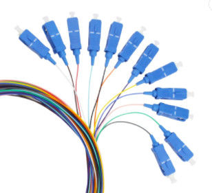 12 retira o núcleo de 1M Optical Fiber Pigtail SC/UPC para a telecomunicação
