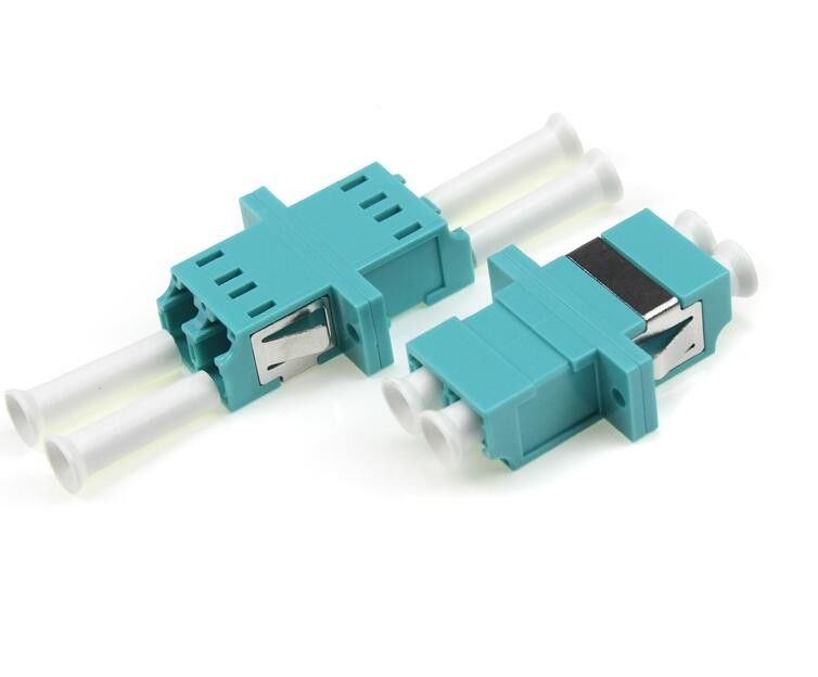 Lc ao tipo adaptador frente e verso plástico da simetria do adaptador OM3 da fibra do Lc do UPC APC LC