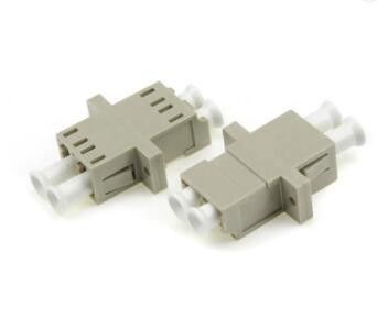 Do conector multimodo do LC da fibra ótica do adaptador adaptador frente e verso polonês do UPC Stype com flange