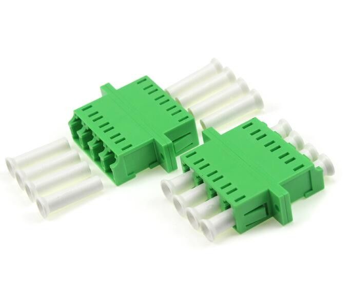 4 adaptadores da fibra ótica dos núcleos, adaptador do conector do LC com flange