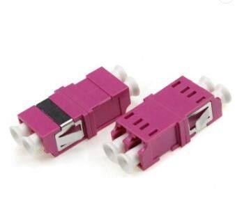 Adaptadores frente e verso da fibra ótica OM4, lc ao tipo da simetria do adaptador da fibra do lc
