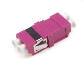 Adaptadores frente e verso da fibra ótica OM4, lc ao tipo da simetria do adaptador da fibra do lc