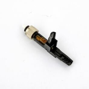 Cor rápida do preto do conector da fibra ótica do ISO FC para CATV