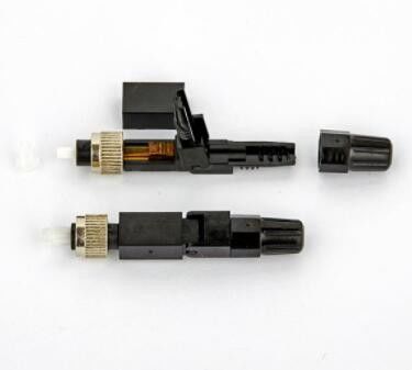 Cor rápida do preto do conector da fibra ótica do ISO FC para CATV