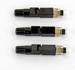 Cor rápida do preto do conector da fibra ótica do ISO FC para CATV