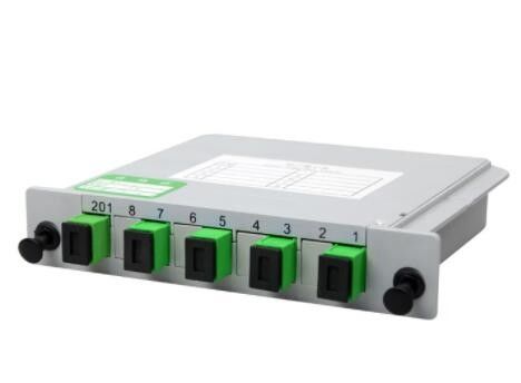 Conector do Sc Apc do divisor 1x4 da fibra ótica da gaveta para redes de PON