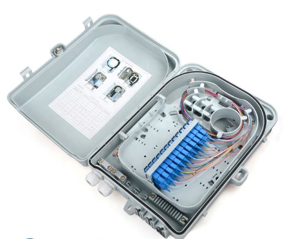 Divisor da gaveta do 1:16 da caixa da parede da fibra ótica ou 24 tranças do núcleo e caixa dos adaptadores FTTH FDB