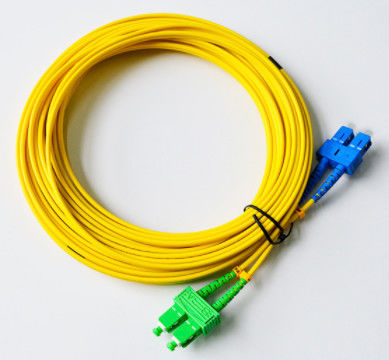 ISO frente e verso do GV dos 10m da ligação em ponte da fibra ótica da manutenção programada SC/UPC-SC/APC 3.0mm