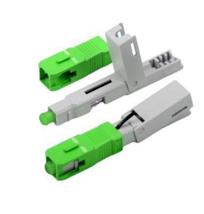 conector rápido do cabo pendente do IEC FTTH do conector da fibra do SC APC do cabo de 0.9mm
