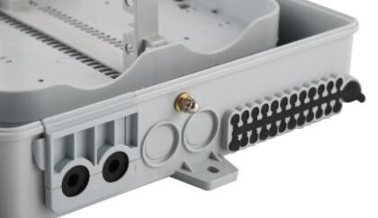 Do núcleo de fibra ótica do quadro de distribuição 24 do ABS do PC de CATV GV fixado na parede