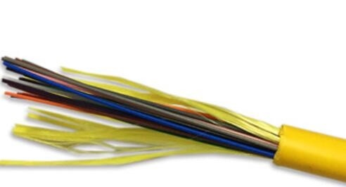 A distribuição da fibra do PVC LSZH cabografa o diâmetro 8.5mm 24 manutenções programadas dos núcleos GJFJV-24B1