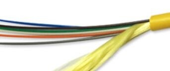 Núcleo amarelo da cor GJFJV-6B1 9/125 interno macio 6 do OD 4.5mm do cabo ótico da manutenção programada