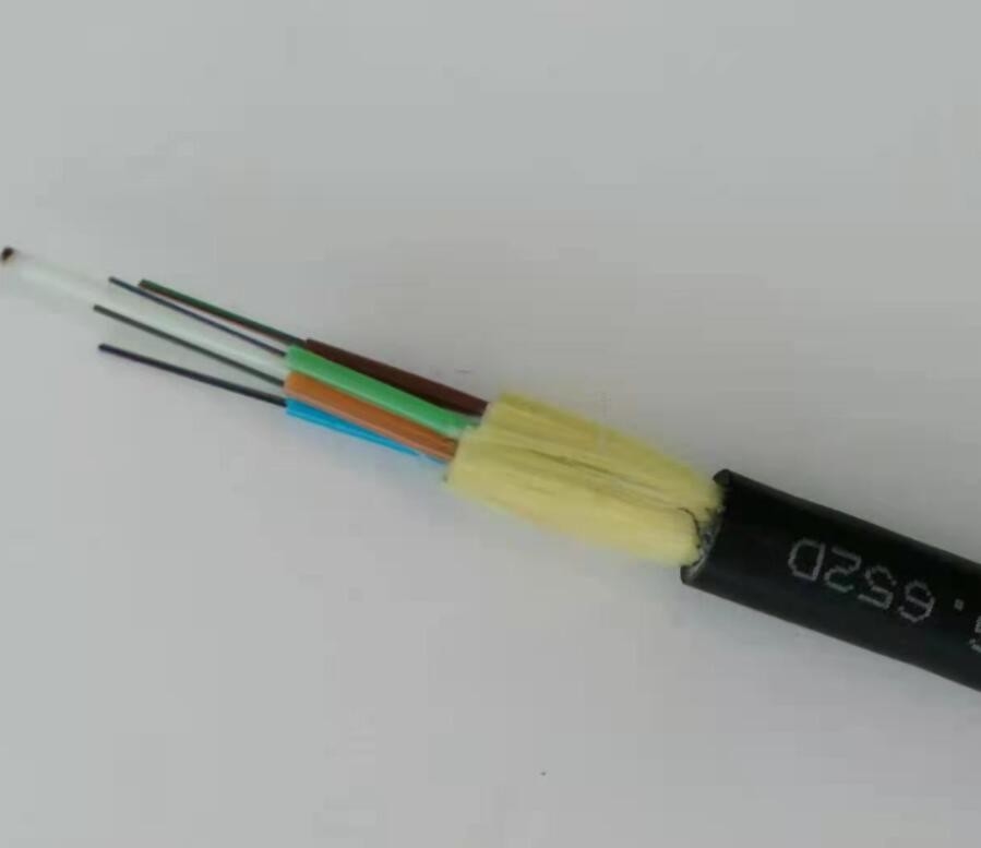 Único modo do período aéreo exterior do cabo de fibra ótica ADSS 100m todos os 24 núcleos dielétricos