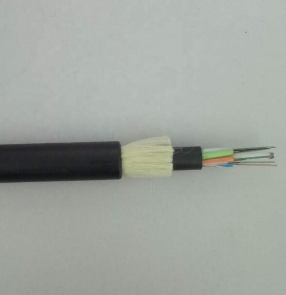 Único modo do período aéreo exterior do cabo de fibra ótica ADSS 100m todos os 24 núcleos dielétricos
