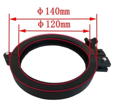 Cor preta material de 6 ABS de fibra ótica do PC do fechamento 24F 48F 72F 96F PP da junção do cabo dos portos
