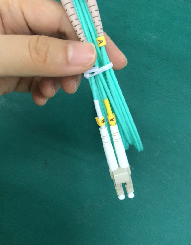 medidor LC do cabo de remendo 3 da fibra ótica OM3 de 3.0mm ao cabo frente e verso multimodo do remendo da fibra ótica do SC