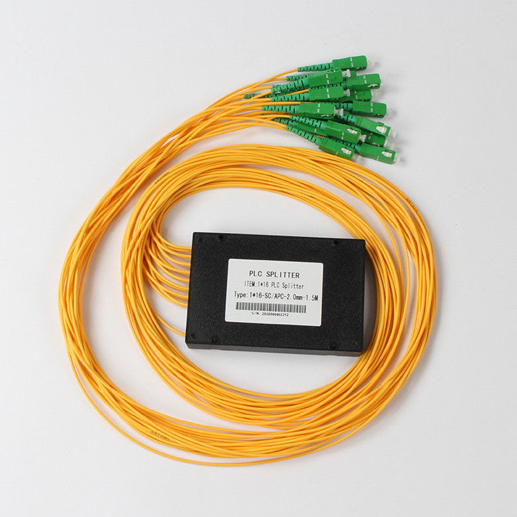 Divisor ótico do PLC do divisor da fibra do PLC do SC APC 1x16 para a televisão por cabo de FTTX