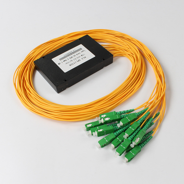 Divisor ótico do PLC do divisor da fibra do PLC do SC APC 1x16 para a televisão por cabo de FTTX