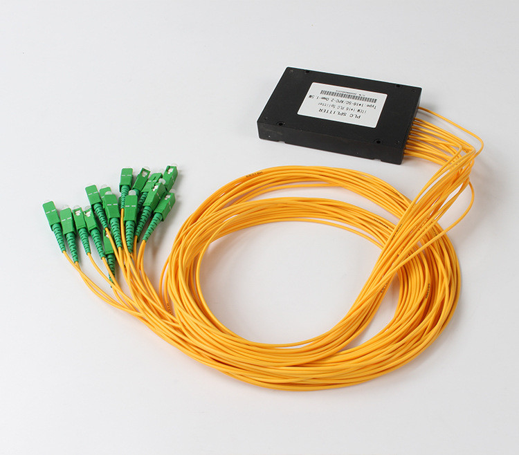 Divisor ótico do PLC do divisor da fibra do PLC do SC APC 1x16 para a televisão por cabo de FTTX